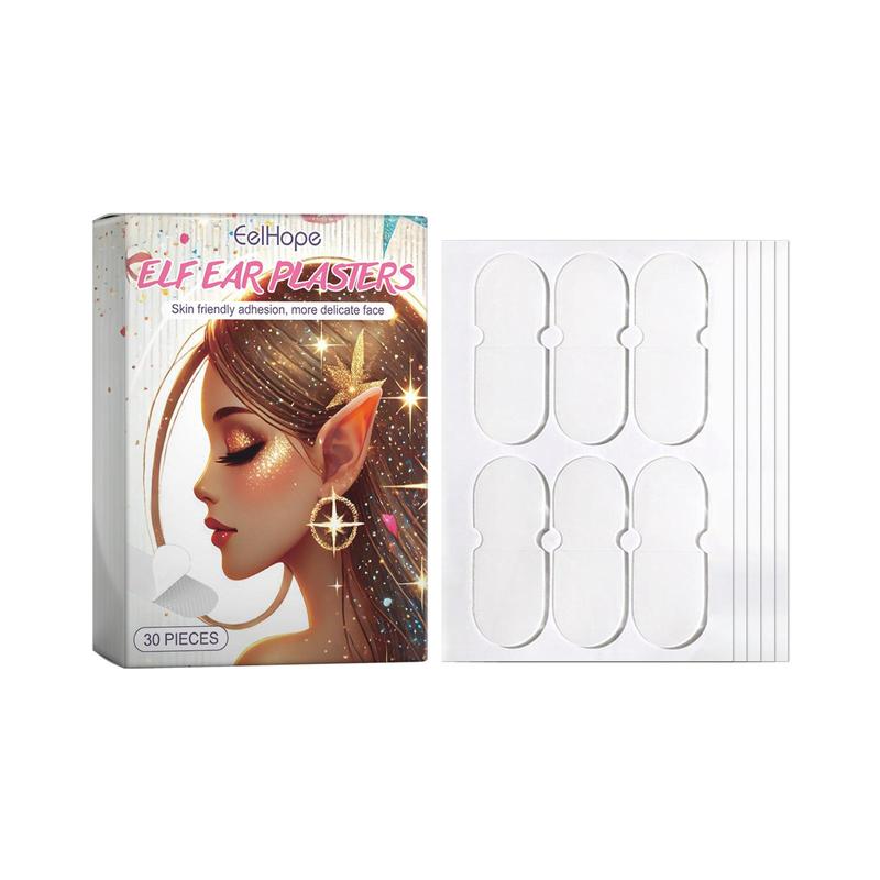 Elf Ear Sticker, 1 Box 2 Boxes Waterproof Self Adhesive Ear Sticker, Breathable Ear Sticker for Makeup, Cosplay, Costume Party