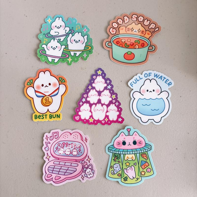 StickyRiceCo Cute Funny Animal Stickers