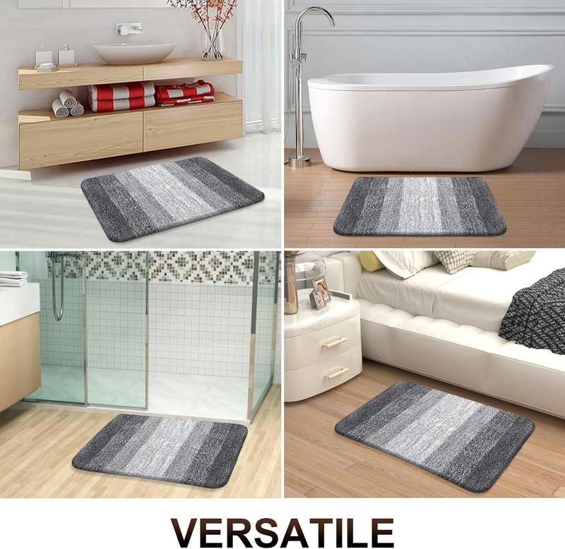 Bathroom Rugs Mat 30x20, Extra Soft and Absorbent Microfiber Bath Rugs, Non-Slip Plush Shaggy Bath Carpet