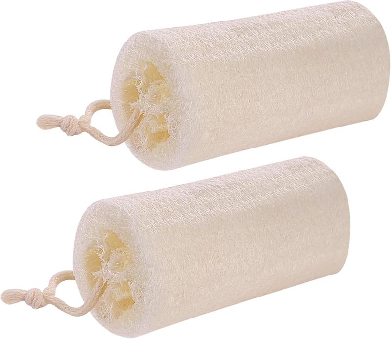 Loofah Sponge (2 Pack), 5  Loofah   Scrubber  Egyptian Loofa    luffa Cleaning for Deep Clean  Care Bath  Shower Men Women