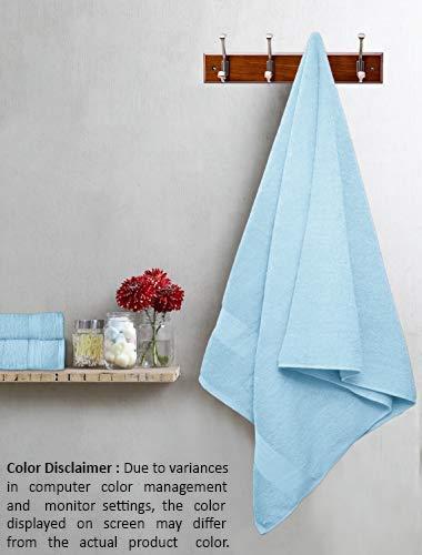 Ultra Soft 8-Piece Towel Set - 100% Pure Cotton, Sky Blue