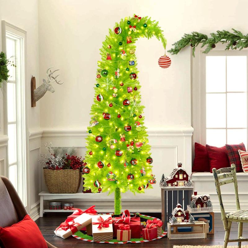 Flocked Green Christmas Tree 6ft | Create a Cozy Winter Wonderland | Perfect Festive Decor for Home, Office & Holiday Parties，Black Friday Deal.