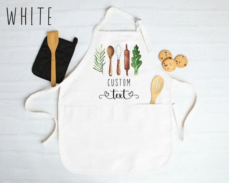 Personalized Apron for Women, Custom Mother's Day Gift, Kitchen Apron for Grandmother, Personalized Gift for Mom, Custom Printed Apron