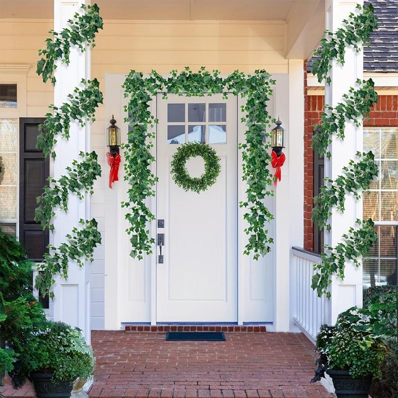 Artificial Greenery Ivy Vine, Simulated Fake Hanging Vine Wreath, Decoration Supplies for Home Living Room Bedroom Dining Room Garden Wedding Party