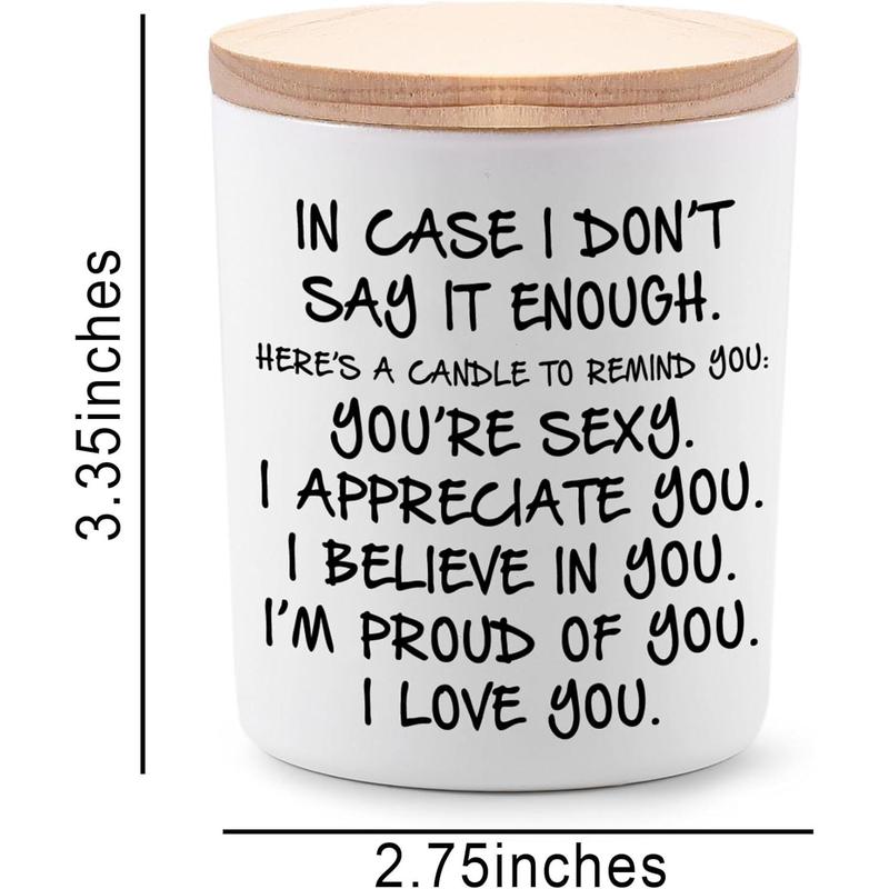 Gifts for Her Funny Novelty Unique Anniversary Valentines Day Christmas Birthday Gift for Girlfriend Wife Lavender Scented Soy Candle