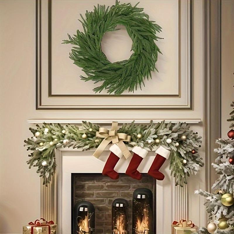 Artificial Norfolk Pine Garland, 1 Count Lifelike Faux Pine Swag with Easy Installation, Decorative Plant for Home Party & Wedding