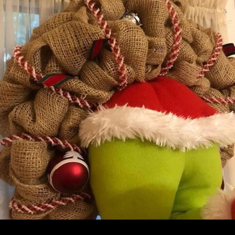 Grinch Stole Christmas Wreath - Festive Home Decorations