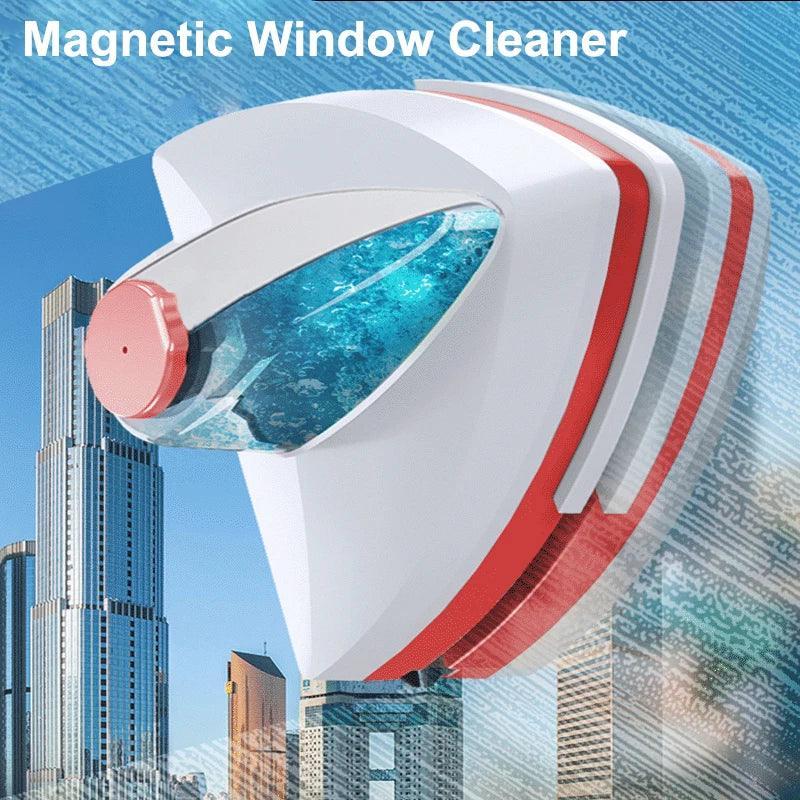 Magnetic Window Cleaner Brush Double-Side Automatic Water Discharge