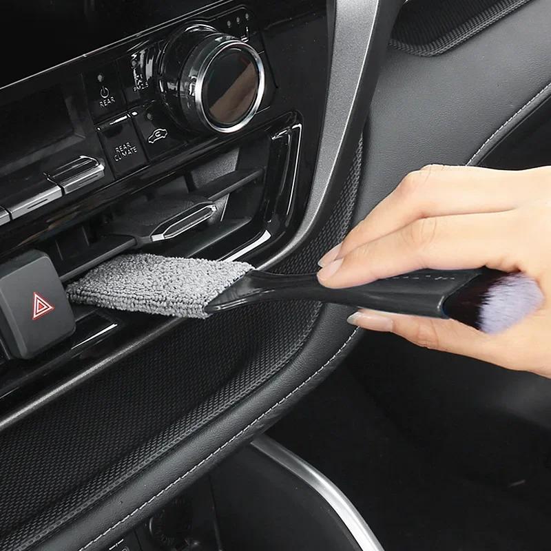 Car Air Outlet Cleaning Brush, Multifunctional Double-ended Car Cleaning Brush, Keyboard Brush, Car Interior Cleaning Tool