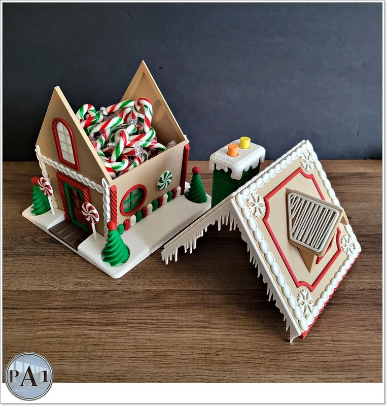 DIY Gingerbread House Kit - 3D Printed Christmas Decor for Family Holiday Activities