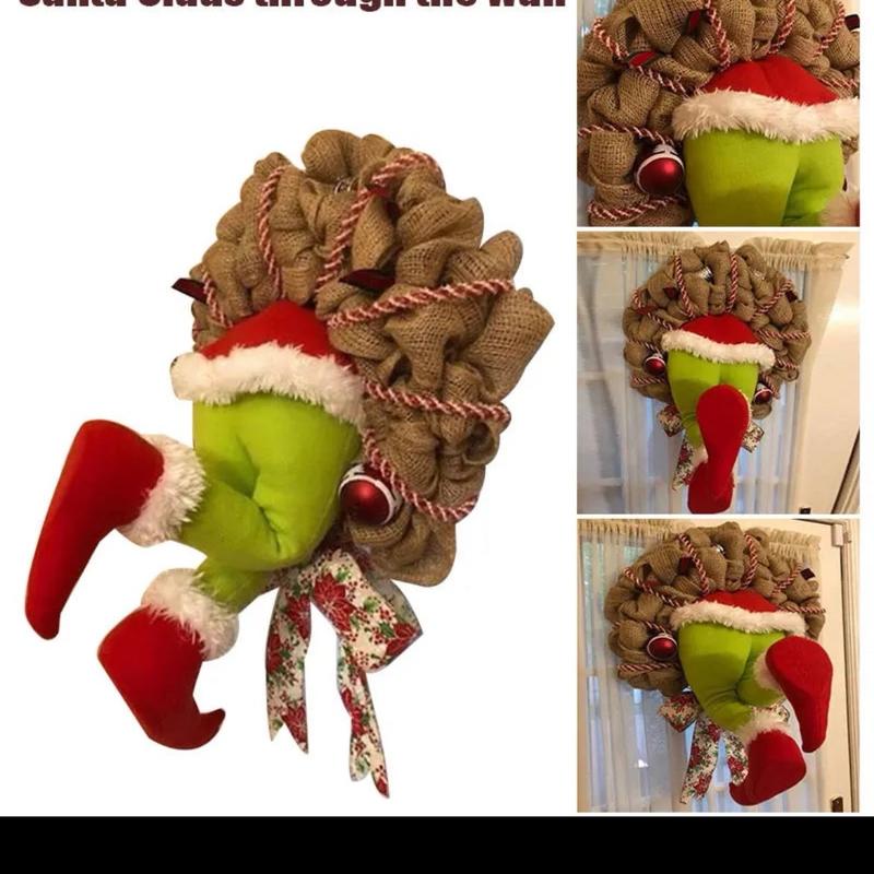 Grinch Stole Christmas Wreath - Festive Home Decorations