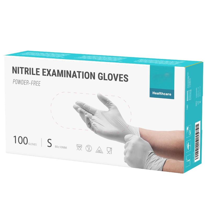 Nitrile Examination Gloves, Pack of 100