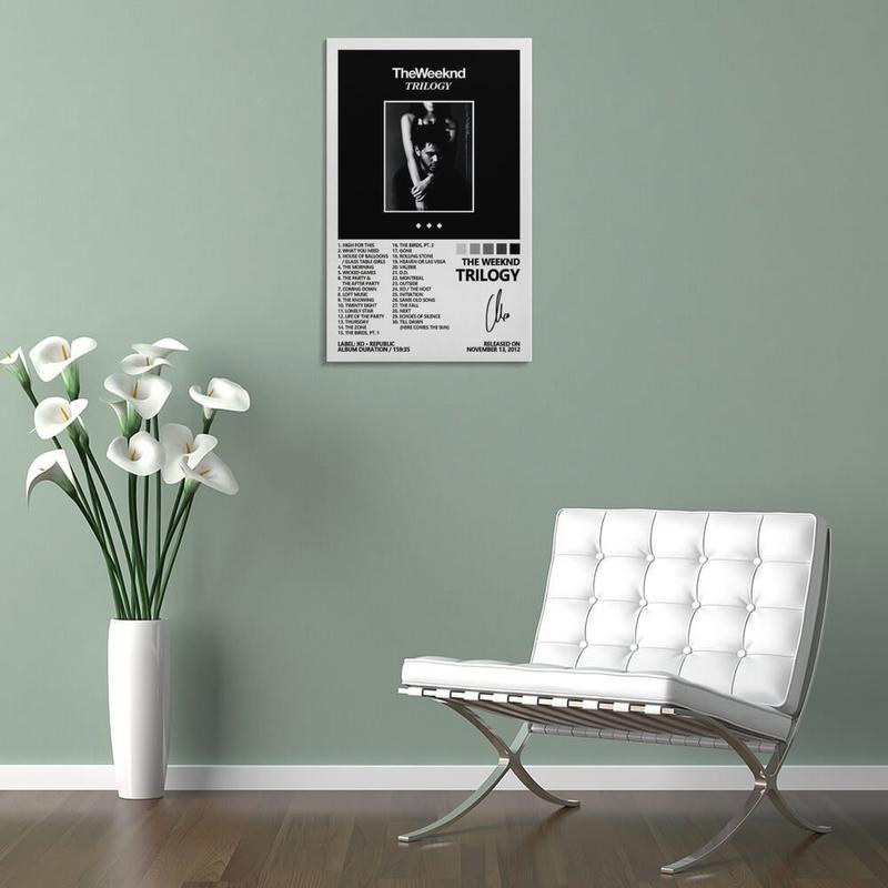 The Poster Weeknd Trilogy Music Album Cover Poster for Canvas Wall Art Bedroom Decor