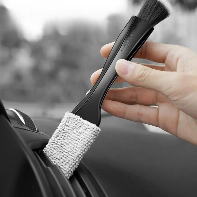 Car Air Outlet Cleaning Brush, Multifunctional Double-ended Car Cleaning Brush, Keyboard Brush, Car Interior Cleaning Tool