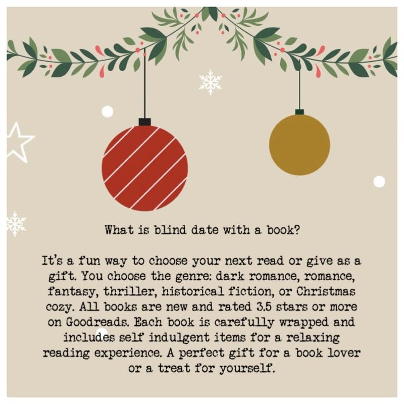 1 Christmas Blind Date with a Book with Self-Care and Bookish Items - Christmas Cozy - Gift