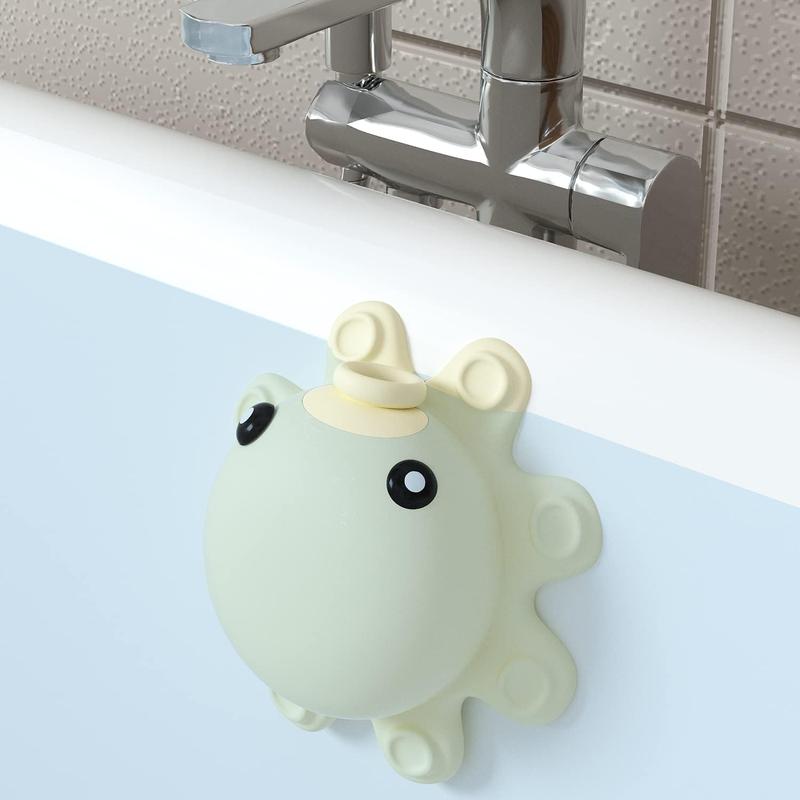 Bathtub Overflow Drain Cover Tub - tub Overflow Drain Cover, Soak Bath Overflow Drain Cover, Bathroom Spa Accessories, Adds Inches of Water for Deeper Bath Daisy Gift Tool Pump