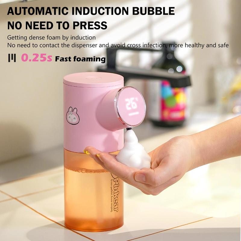 Automatic Soap Dispenser, 1 Count Touchless Auto Liquid Hand Dish Soap Dispenser, Electric Hands Free Soap Dispenser for Bathroom Kitchen