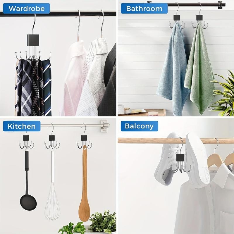 Belt Hanger, 2 Counts 360° Rotating Belt Hanger, Durable Belt Storage Rack, Home Organizer for Belts, Scarves, Ties, Tank Tops, Bras