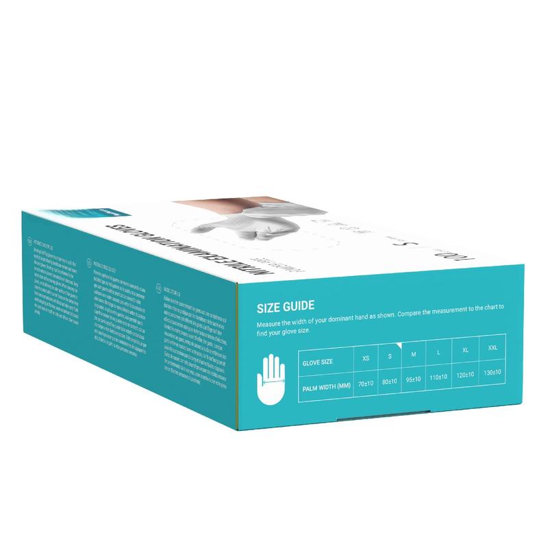 Nitrile Examination Gloves, Pack of 100