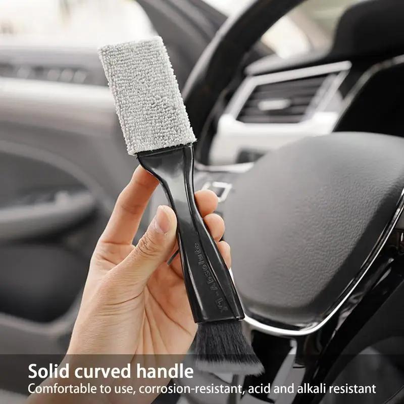 Car Air Outlet Cleaning Brush, Multifunctional Double-ended Car Cleaning Brush, Keyboard Brush, Car Interior Cleaning Tool