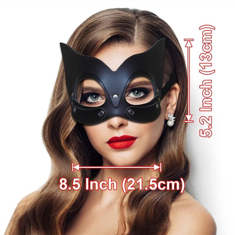 Cat Ear Mask, 1 Count Sexy Cat Ear Mask, Party Mask for Women & Girls, Cosplay Mask, Photo Taking Props for Halloween Party, Halloween Accessories