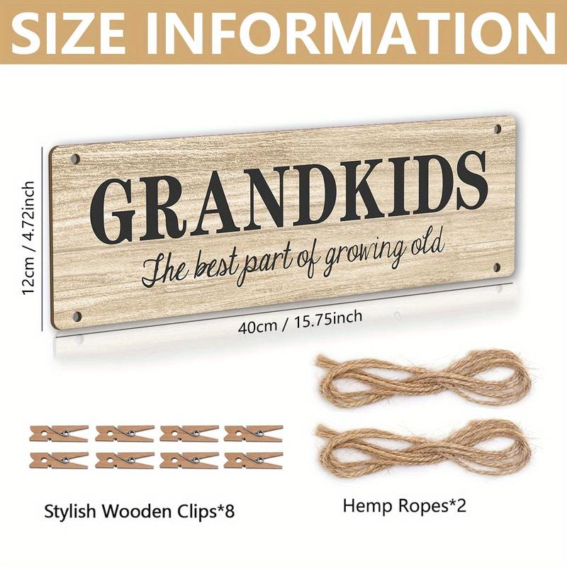 Gifts for Grandma & Grandpa from Grandchildren, Side by Side or Miles Apart Grandkids Photo Holder, Best Christmas or Birthday Gifts for Grandparents from Granddaughter and Grandson