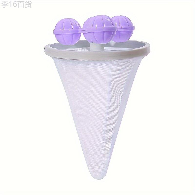 1pc Floating Laundry Hair Filter Bag, Washing Machine Cleaner Mesh Ball with Hair Remover Function for Home, Bathroom Accessories