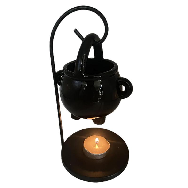 Cauldron Design Candle Holder, 1 Count Hanging Candle Burner, Tea Light Candle Holder, Oil Burner, Home Decor for Yoga Room Meditation