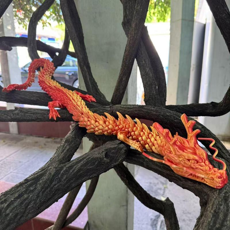 3D Printed Dragon Model, 1 Count Creative Desktop Decoration, Office Desktop Ornament for Holiday Gift, Home Decor