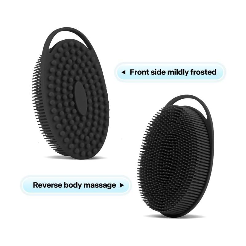 Soft Silicone Body Scrubber Silicone Body Shower,2 in 1 Bath and Shampoo Brush,Body Scrubber Shower Cleaning Exfoliating Use for Sensitive Skin, Lather Well