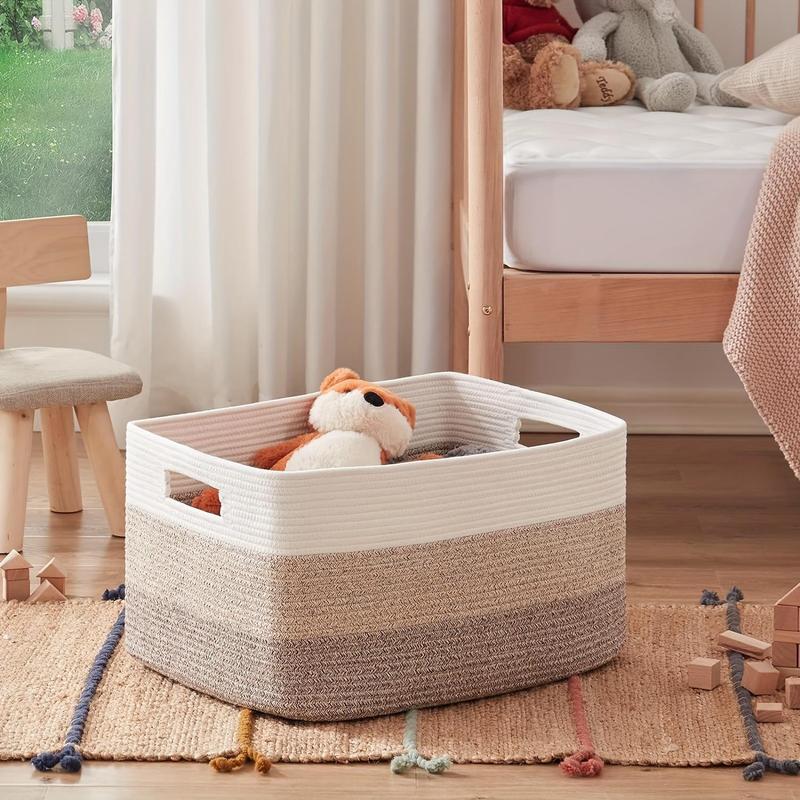 Laundry Basket, Large Capacity Clothes Storage Basket, Household Storage Organizer for Clothes, Bedding, Toys, Pillows, Underwear, Socks, Home Organizer for Bedroom, Laundry Room, Bathroom, Bedroom Accessories