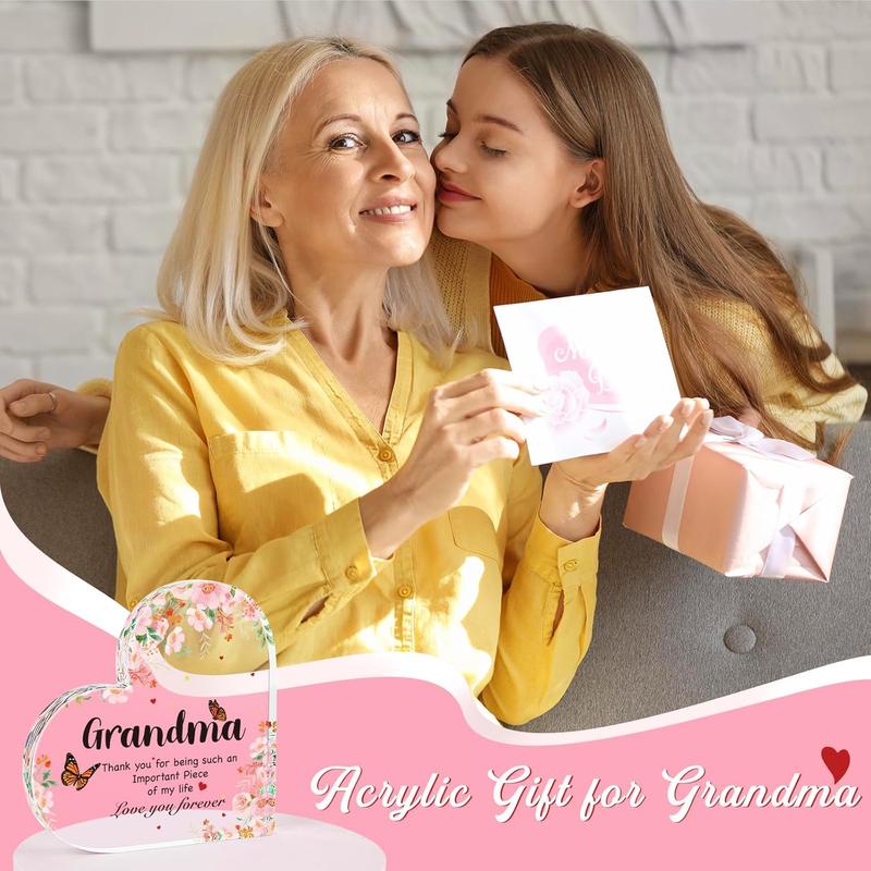 Gifts for Grandma - Mothers Day Grandma Birthday Gift from Grandaughter Grandson, 5.1