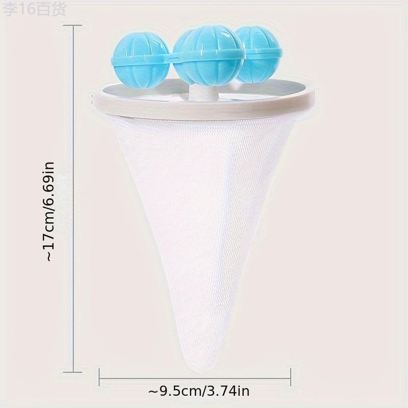 1pc Floating Laundry Hair Filter Bag, Washing Machine Cleaner Mesh Ball with Hair Remover Function for Home, Bathroom Accessories