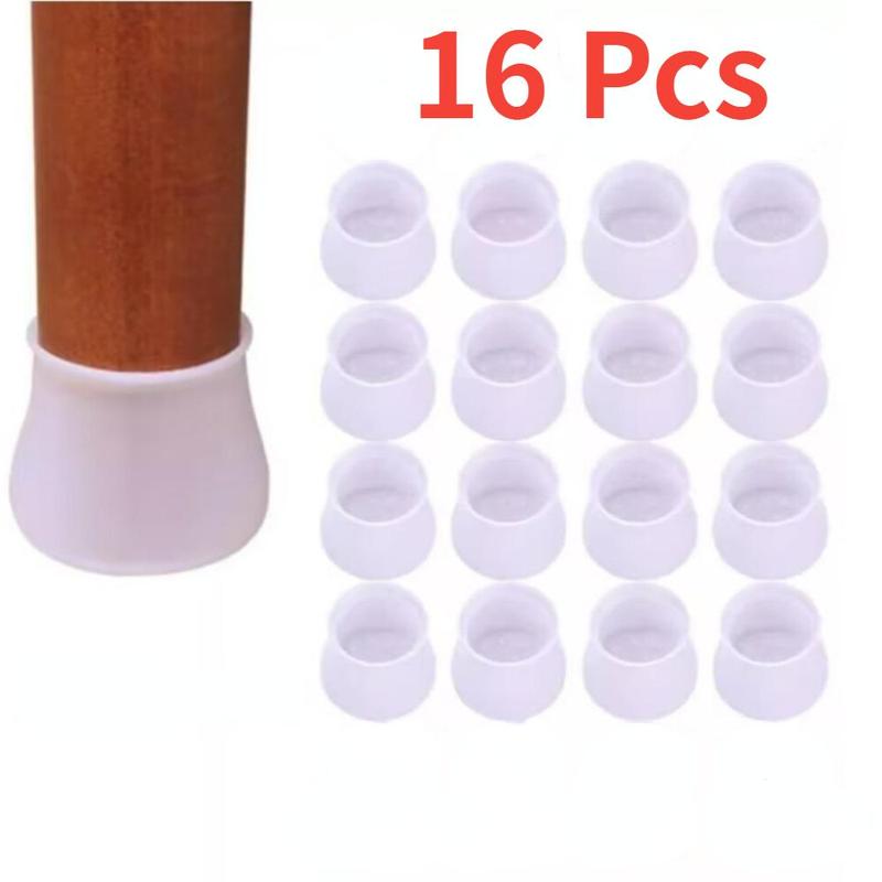 16pcs Silicone Chair Leg Cover, Anti Slip Noise Reduction Table Feet Cover, Chair Leg Protectors For Hardwood Floors