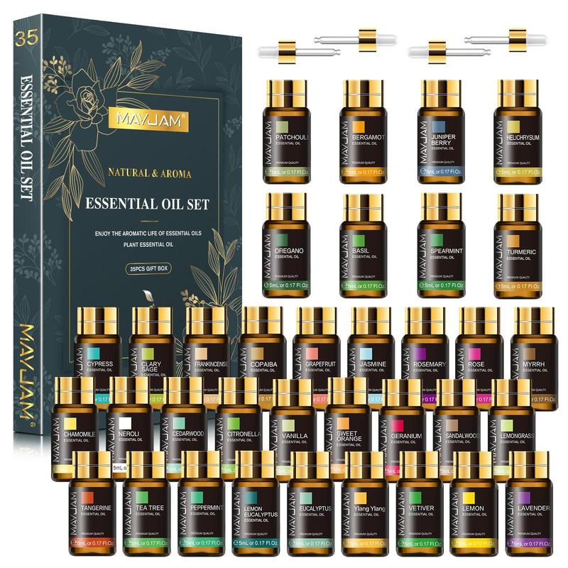 Essential Oils Set for Home Diffuser Humidifier Massage Aromatherapy Soap and Candle Making, House Fragrance,  Fragrance Oil Gifts for Women, Gifts for Him, Birthday Gift, Summer Gifts Ideas, Fall Decor