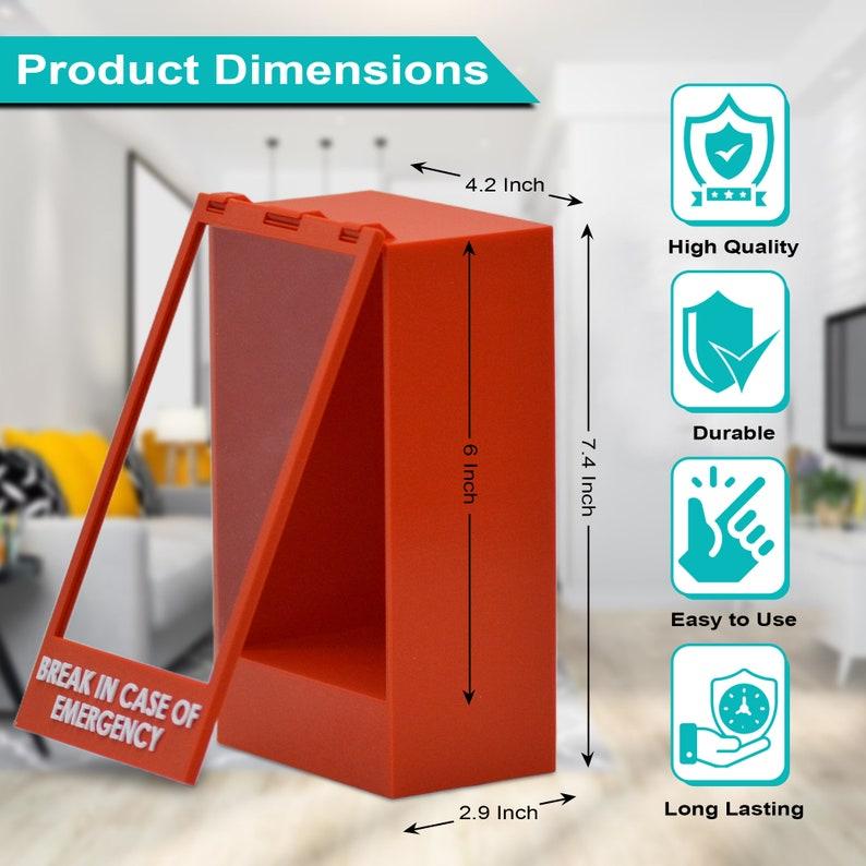 Break Glass in Case of Emergency Wall Display - Funny 3D Printed Home and Office Decor