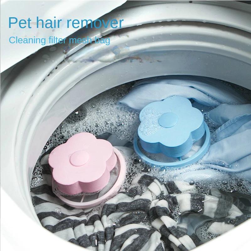 Reusable Pet Hair Removal Filter Net Bag! This handy cleaning tool catches cat and dog hair, keeping your laundry fur-free and fresh!