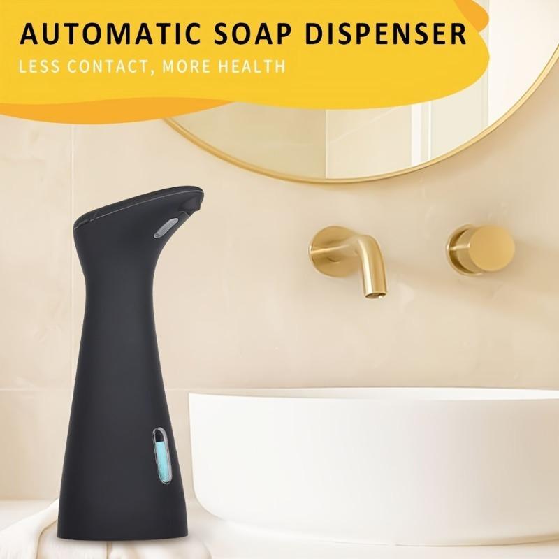 Automatic Battery Powered Soap Dispenser Excluded Battery, 1 Count 200ml Waterproof Intelligent Touchless Soap Dispenser, Hands-free Soap Dispenser for Kitchen Bathroom