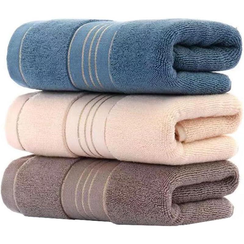 3 count Hand Towels for Bathroom, Cotton Face Towels, Super Soft Highly Absorbent Decorative Hand Towel Set for Gym, Shower, Hotel, Spa 13x30 Inch