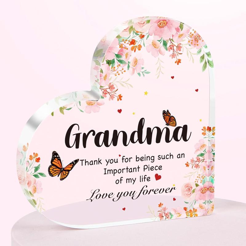 Gifts for Grandma - Mothers Day Grandma Birthday Gift from Grandaughter Grandson, 5.1