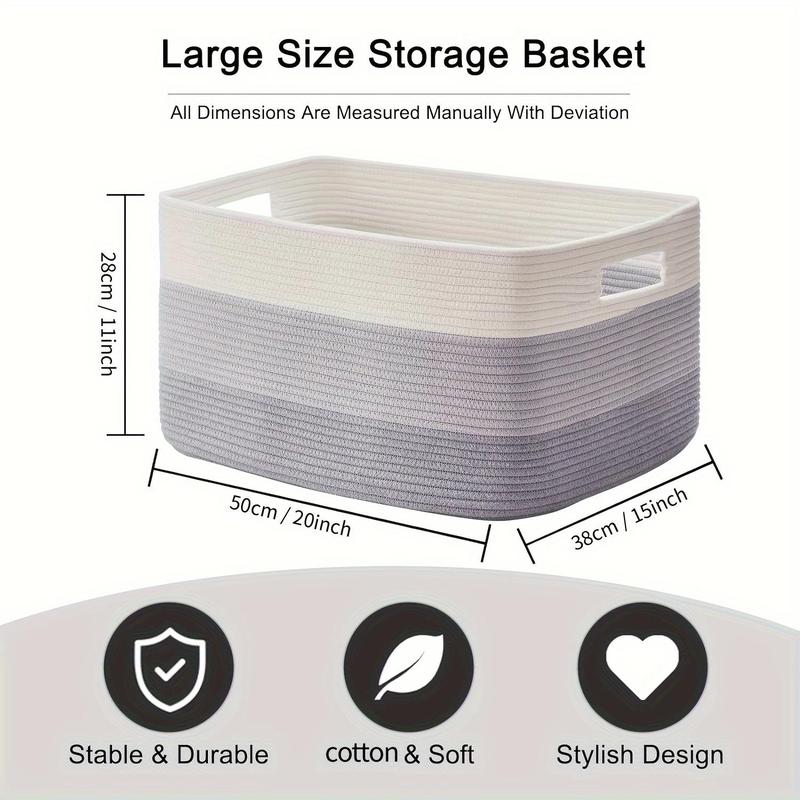 Laundry Basket, Large Capacity Clothes Storage Basket, Household Storage Organizer for Clothes, Bedding, Toys, Pillows, Underwear, Socks, Home Organizer for Bedroom, Laundry Room, Bathroom, Bedroom Accessories