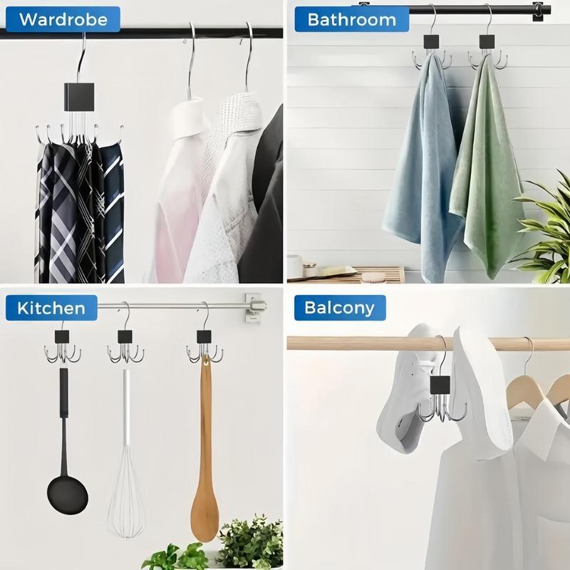 360° Rotating Belt Rack, 1 Count Durable Scarves Storage Hanger Rack, Home Organizer for Belts Scarves Ties