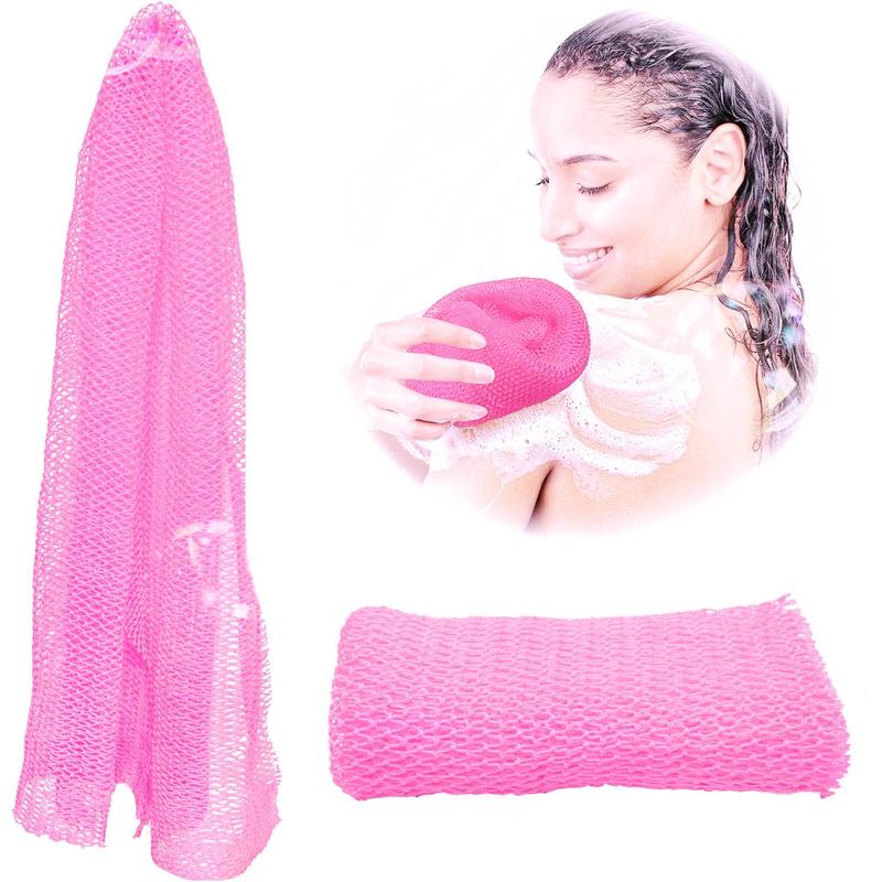 African Exfoliating Mesh Sponge for Body Scrub, Shower Scrub Back Wash, African Mesh Sponge Brush Exfoliator skin smoother Accessories smoother skin