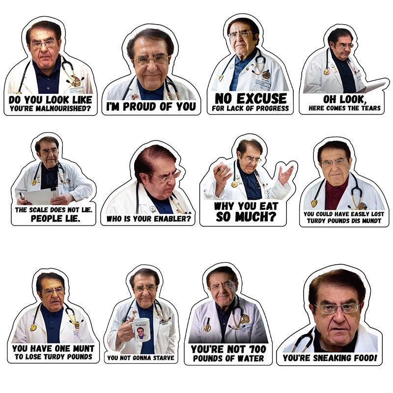 Dr. Now Funny Quote Pattern Fridge Magnet, 12pcs set Inspirational Refrigerator Magnet, Kitchen Decoration for Home Office Dormitory