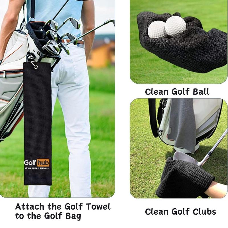 Golf Towel, Golf Accessories for Men & Women, Embroidered Funny Golf Towel, Easy To Clean and Carry Golf Towel, Outdoor Sports Towel, Golf Equipment