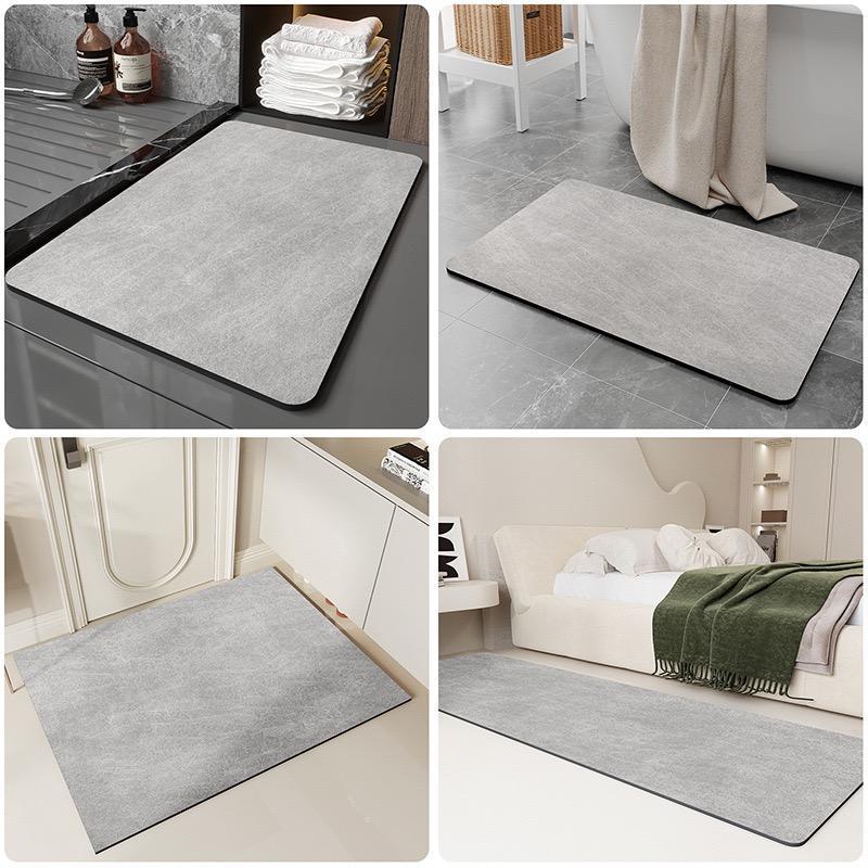 Bathroom Mat, 2 Counts set Non-slip Absorbent Bath Mat, Quick Drying Bathroom Mat, Bathroom Accessories, Home Supplies