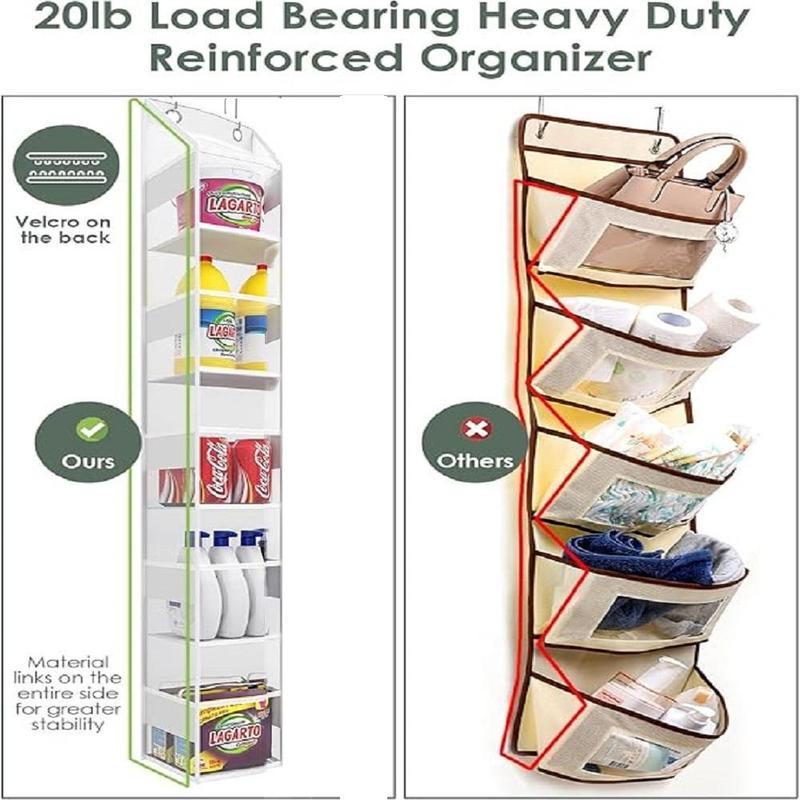 5-layers Hanging Storage Shelves, 1 Count Hanging Storage Bag, Dustproof Hanging Closet Organizer for Home Living Room Bedroom