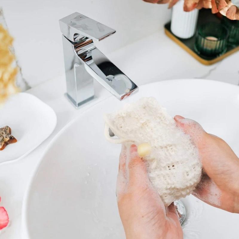 Exfoliating soap bag