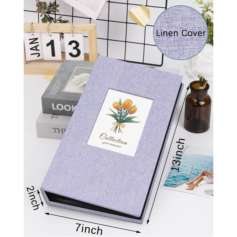 Linen Photo Album 4x6 300 Photos Fabric Cover Picture Books Albums Wedding School Family Anniversary Memory Engagement Travel Albums