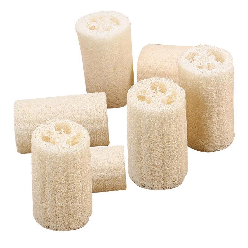 Natural Loofah Bath Sponge, 3 Counts Exfoliating Body Bath Deep Clean Loofah Bath Sponge, Bathing Accessories for Home Bathroom